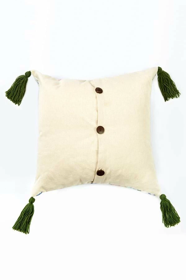 Lakhays Rainbow Geo Print Tassel Throw Pillow 2 Lakhays Rainbow Geo Print Tassel Throw Pillow