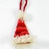 Lakhays Hand Knit Tiedye Santa Hat Ornament