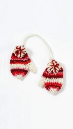 Lakhays Hand Knit Tiedye Mittens Ornament Winter Gifts
