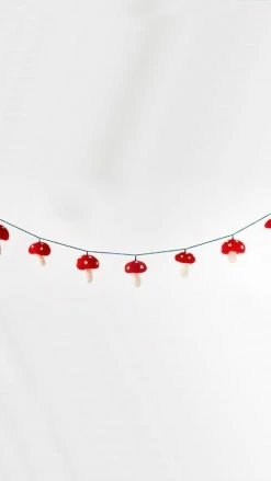Lakhays Felt Mushroom Garland 14 Lakhays Felt Mushroom Garland