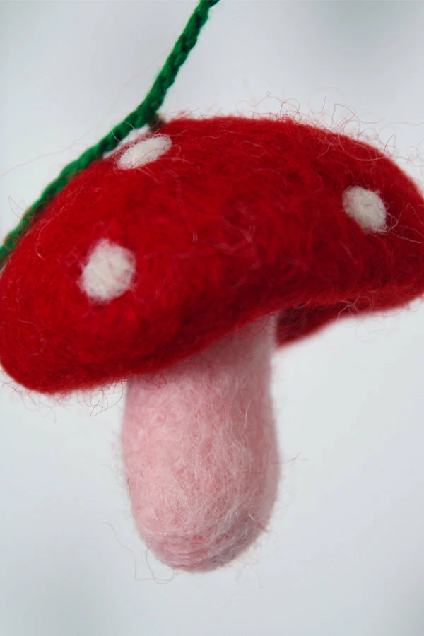 Lakhays Felt Mushroom Garland 2 Lakhays Felt Mushroom Garland