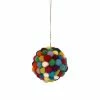 Lakhays Felt Assorted Ball Ornament: 3pcs/Pkt
