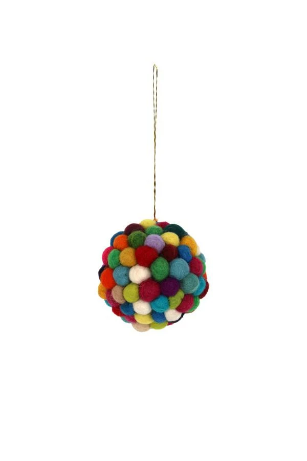 Lakhays Felt Assorted Ball Ornament: 3pcs/Pkt 1 Lakhays Felt Assorted Ball Ornament: 3pcs/Pkt