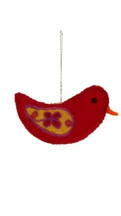 Lakhays Embroidery Bird Ornament: 3pcs/Pkt New Arrivals