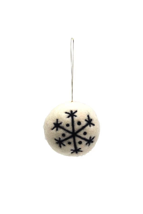 Lakhays New Arrivals Snowflake Ball Ornament: 3pcs/Pkt 1 Lakhays New Arrivals Snowflake Ball Ornament: 3pcs/Pkt