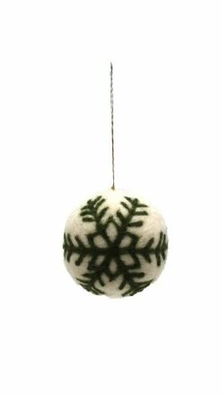 Lakhays New Arrivals Snowflake Ball Ornament: 3pcs/Pkt