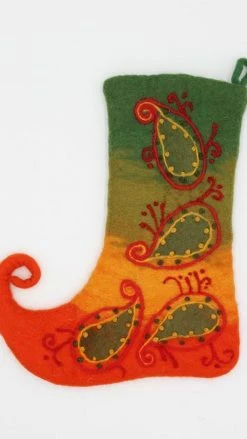 Lakhays Felt Paisley Stockings