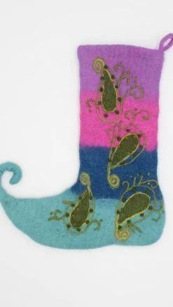 Lakhays Felt Paisley Stockings