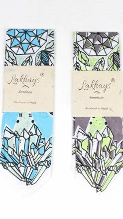 Lakhays Headbands Cotton Boho Crystal Bandana