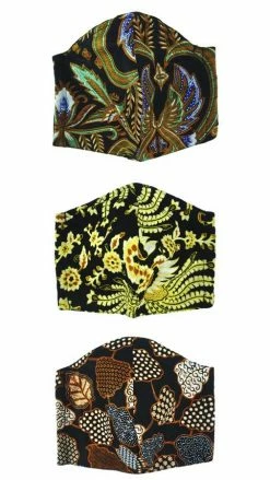 Lakhays Batik Print Cotton Face Mask Face Masks