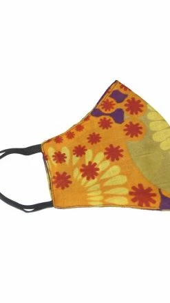 Lakhays Zinnia Print Face Mask Face Masks