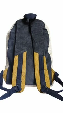 Lakhays Natural Eco Boho Hemp And Cotton Backpack