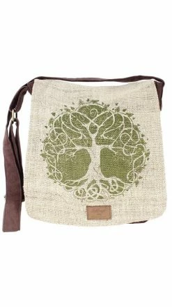 Lakhays Natural Hemp-Cotton Eco Mandala Hippie Boho Cross Body Messenger Bag Sling Bag
