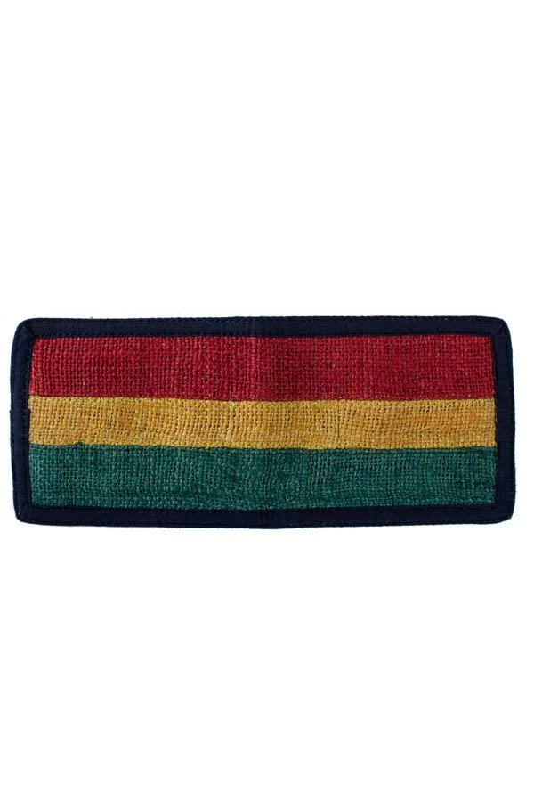 Lakhays Roaring Rasta Stripe Hemp Wallet-Rasta 3 Lakhays Roaring Rasta Stripe Hemp Wallet-Rasta