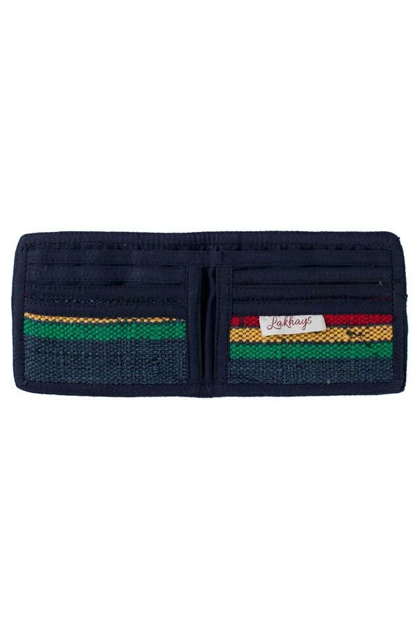 Lakhays Rasta Bi Fold Hemp Cotton Wallet 2 Lakhays Rasta Bi Fold Hemp Cotton Wallet