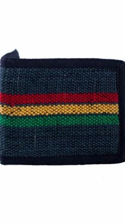 Lakhays Rasta Bi Fold Hemp Cotton Wallet