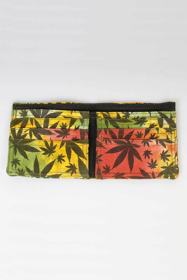Lakhays Hippie Rasta Canna-Leaf Wallet 2 Lakhays Hippie Rasta Canna-Leaf Wallet