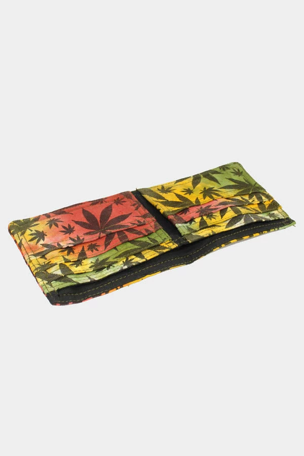 Lakhays Hippie Rasta Canna-Leaf Wallet 4 Lakhays Hippie Rasta Canna-Leaf Wallet