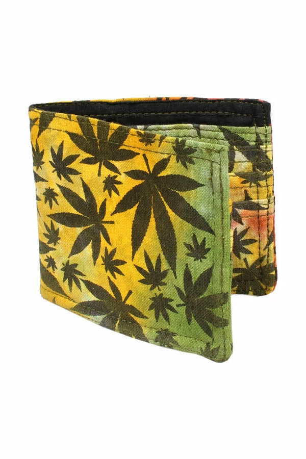 Lakhays Hippie Rasta Canna-Leaf Wallet 1 Lakhays Hippie Rasta Canna-Leaf Wallet