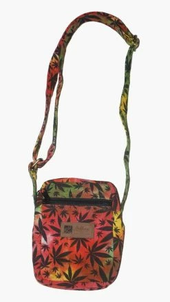 Lakhays Hippie Rasta Marijuana Leaf Small Crossbody Bag