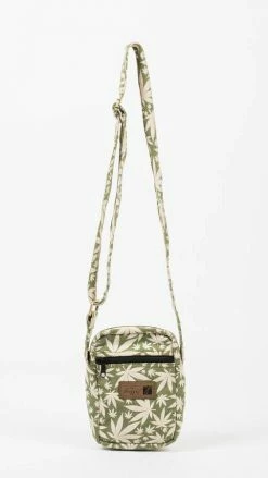 Lakhays Hippie Rasta Marijuana Leaf Small Crossbody Bag