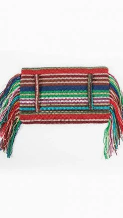 Lakhays Boho Gheri Fringe Belt Clutch Bags