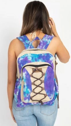 Lakhays Hemp Blend Tie-Dye Buddies Backpack Rasta