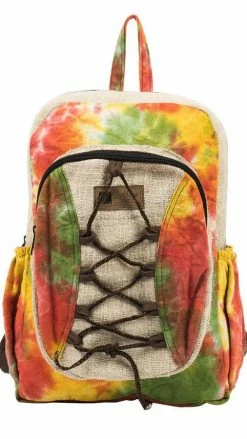 Lakhays Hemp Blend Tie-Dye Buddies Backpack Rasta