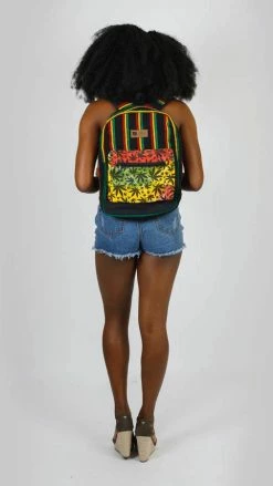 Lakhays Rasta Canna-Leaf Backpack