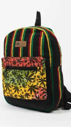 Lakhays Rasta Canna-Leaf Backpack