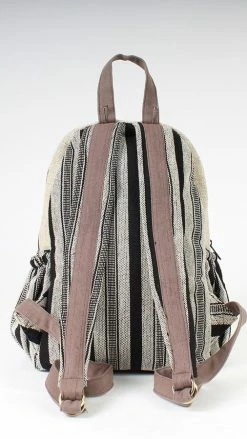 Lakhays Hemp Rustic Stripe Backpack 19 Lakhays Hemp Rustic Stripe Backpack
