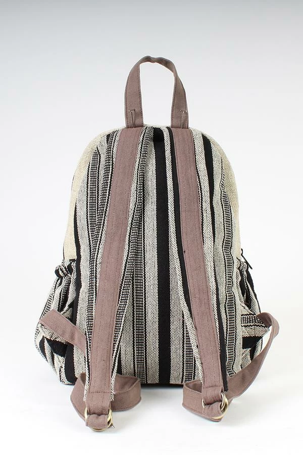 Lakhays Hemp Rustic Stripe Backpack 10 Lakhays Hemp Rustic Stripe Backpack