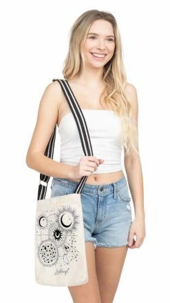 Lakhays Canvas Printed Crossbody Bag