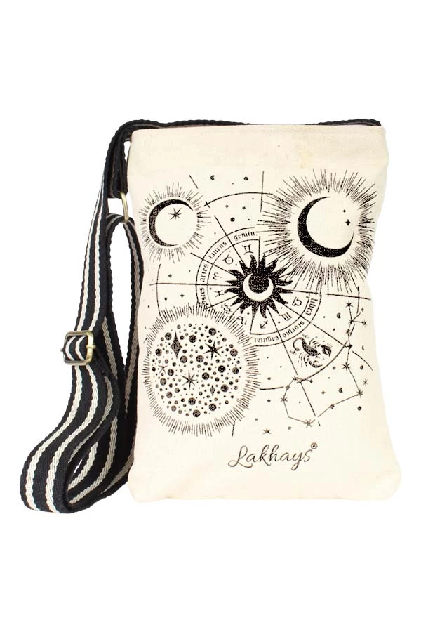 Lakhays Canvas Printed Crossbody Bag 3 Lakhays Canvas Printed Crossbody Bag