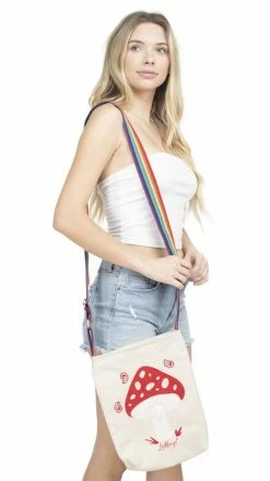 Lakhays Canvas Printed Crossbody Bag