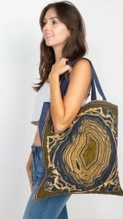 Lakhays Geode Print Tote New Arrivals