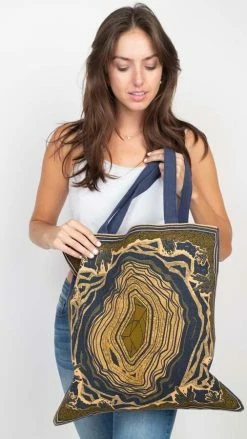 Lakhays Geode Print Tote New Arrivals